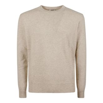 Altea Jersey de cuello redondo regular - Knitwear - Hombre - Beige - XL