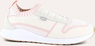 Naot Womens Adonis Slip On Sneakers - Medium In White/pink Knit