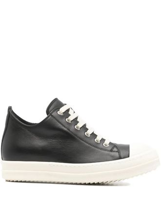Rick Owens lace-up fastening sneakers - Black