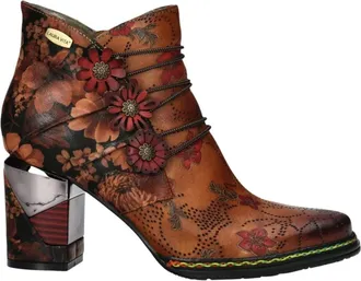 Laura Vita Maevao Enkellaars - Dames - Laarzen met Hak - Bruin - 41 EU - Schoenen