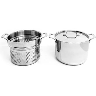 Berghoff Professional Straight 3-Piece Stainless Steel Cookware Set in Silver at Nordstrom Rack