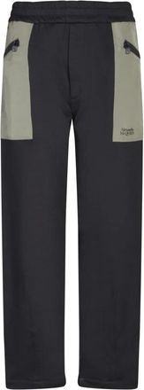 Alexander McQueen Zwarte Track Pants Stijlvol Elastische Tailleband - Heren - Straight fit broeken - Zwart - XS - Katoen - Broeken