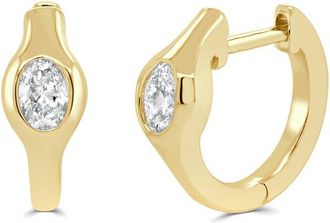 Sabrina Designs 14K 0.32 Ct. Tw. Diamond Huggie Earrings