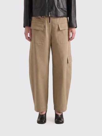 Proenza Schouler Pantaloni cargo a gamba larga in misto cotone con vita media