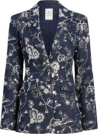 Cinq &agrave; Sept Blazer Cheyenne con ricamo - Blu