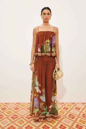 Alemais Alfie Ruched Top In Chocolate