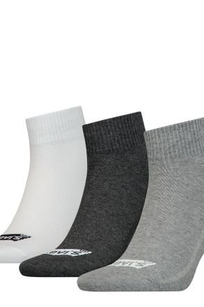Levi's Calcetines de media altura Levis de algod&oacute;n reciclado con el logo Batwing: paquete de 3 - Hombre - 39 - Gris / Grey Combo