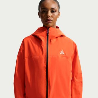 Nike Womens Nike ACG Morpho Storm-FIT ADV Rain Jacket in Orange | HJ0246-819