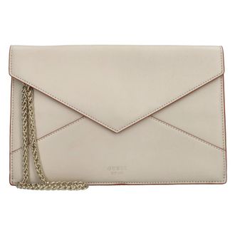Guess Large Envelope - Dames - Clutches - Beige - ONE Size - Leer - Tassen