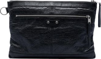 Balenciaga Pre-owned Balenciaga Lambskin Motocross Classic Clip Clutch M Ladies UBVRQ3HM9Q1RT8XO