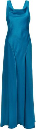 Alberta Ferretti Cut-Out Satin Dress