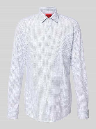HUGO BOSS Slim Fit Business-Hemd mit Knopfleiste Modell Kenno in Weiss, Gr&ouml;&szlig;e 39