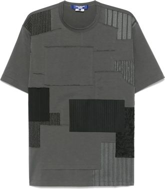 Junya Watanabe T-shirt con design patchwork - Grigio