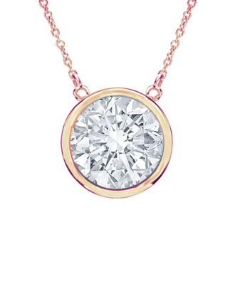 Diana M. Jewels Fine Jewelry 14K Rose Gold 0.25 Ct. Tw. Diamond Necklace