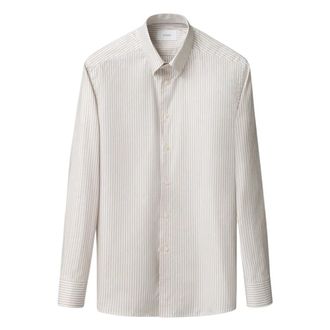 Eton Beige Stijlvol Model - Heren - Casual Overhemden - Beige - 4XL - Overhemden