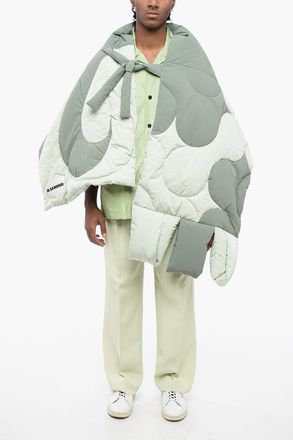 Jil Sander Stola Trapuntata SAGE con Cappuccio Jil Sander