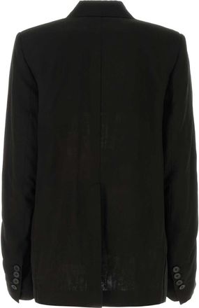 Ann Demeulemeester Womens Black Cotton Renske Blazer 099 Giacche E Gilet Jacket