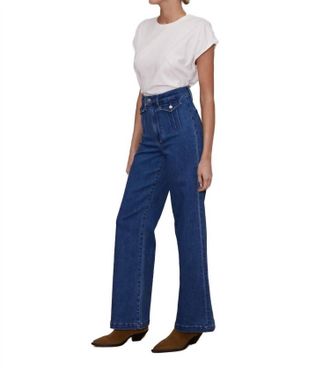 LE JEAN Stardust Trouser High Rise Cece In Indigo Denim