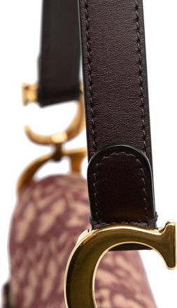 Dior Hobo Bags - 2018 Oblique Canvas Saddle Bag - Gr. unisize - in Rot - für Damen