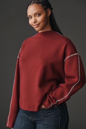 Maeve The Carys Mock-Neck Sweater by Maeve
