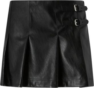 Pinko Lederrokken - Dames - Leren & Su&egrave;de rokken - Zwart - M - Leer - Rokken
