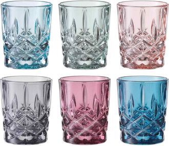 Ichendorf Vegetables Glasbecher 6er-Set – Borosilikatglas Mit Gemüsedekor
