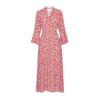 Americandreams Sally Lange Jurk - Dames - Maxi kleedjes - Veelkleurig - XS - Kleedjes