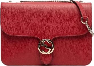 Gucci Pre-owned Cross Body Bags, female, Red, Size: ONE SIZE Pre-owned Vintage Crossbody Bag
