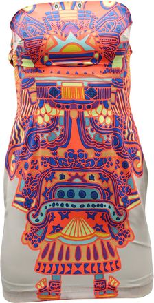 Mara Hoffman Back-tie Bodycon Mini Dress in Multicolor Polyester
