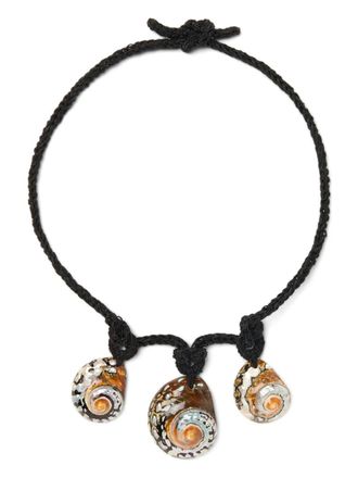 Alanui The Sound Of The Sea shell necklace - Black