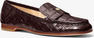 Michael Kors Jennings Crocodile Embossed Leather Loafer
