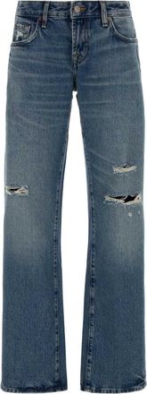 7 For All Mankind Denim Low Straight Jeans