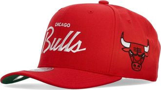 Mitchell & Ness Cappellino Head Coach-Pro Fit con visiera curva - - Sport - Uomo - Rosso - ONE SIZE