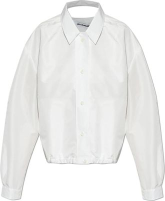 Jil Sander Lichtgewicht Jas met Trekkoord - Dames - Zomerjassen - Wit - XL - Polyester - Jassen