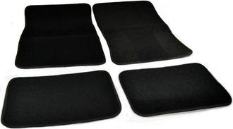 Trade Shop Trade Shop - Set 4 Tappetini Per Auto In Moquette Nera Antiscivolo Protezione Interni