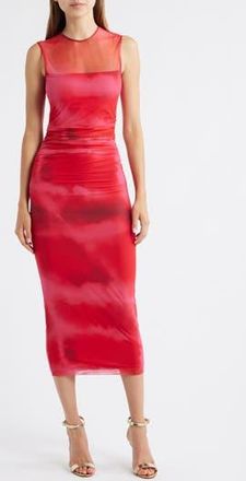 Amanda Uprichard Lyle Sleeveless Maxi Dress in Abyss Print at Nordstrom Rack, Size X-Small