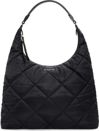 MZ Wallace Madison Quilted Nylon Shoulder Bag in Black at Nordstrom