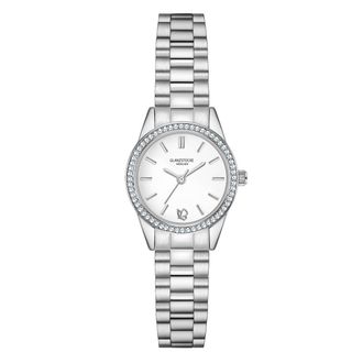 Glanzst&uuml;cke M&uuml;nchen Womens Glanzst&frac14;cke M&frac14;nchen Quarzuhr - Silver Metal - One Size