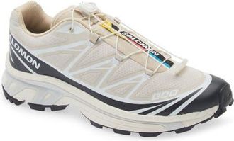 Salomon Gender Inclusive XT-6 Sneaker in Rainy Day/Black/White at Nordstrom, Size 10.5 Womens