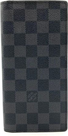 Louis Vuitton Black Damier Graphite Damier Graphite Long Wallet (Bi-Fold) (Pre-Owned)