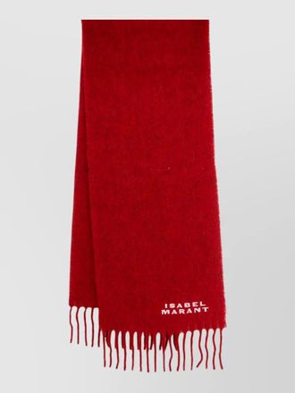 Isabel Marant alpaca blend scarf firmy signature