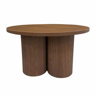 Oviala Mesa de centro redonda 80 cm madera clara escandinava