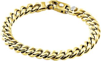 Pompeii3 Mens Cuban 14k Gold (76gram) or Platinum (122gram) 9.5mm Link Bracelet 9