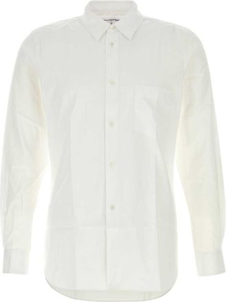 Comme Des Garçons White Poplin Shirt