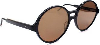 Thom Browne Navy Circular Sunglasses