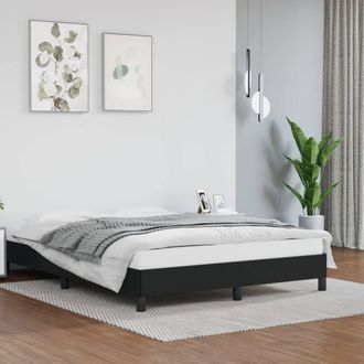 Berkfield Home Bed Frame Black 135x190 cm Double Faux Leather