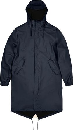 Rains Fishtail Parka - Dames - Regenjassen - Blauw - Xs/S - Jassen