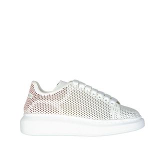 Alexander McQueen White Calfskin Low Top Womens Sneakers