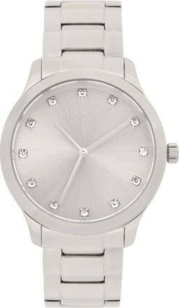 Kazar Horloge aan een armband met kristallen op de wijzerplaat - Dames - Horloges - Grijs - ONE Size - Accessoires