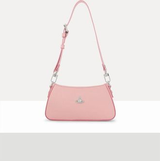 Vivienne Westwood Tasha Shoulder Phone Bag Pu Smooth Pastel-pink